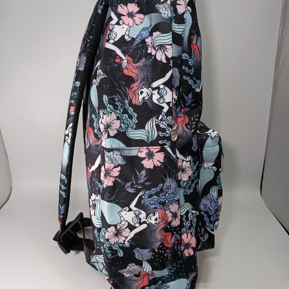 Loungefly Little Mermaid Full Size Backpack Disney Black Retired Collectible - Picture 3 of 10